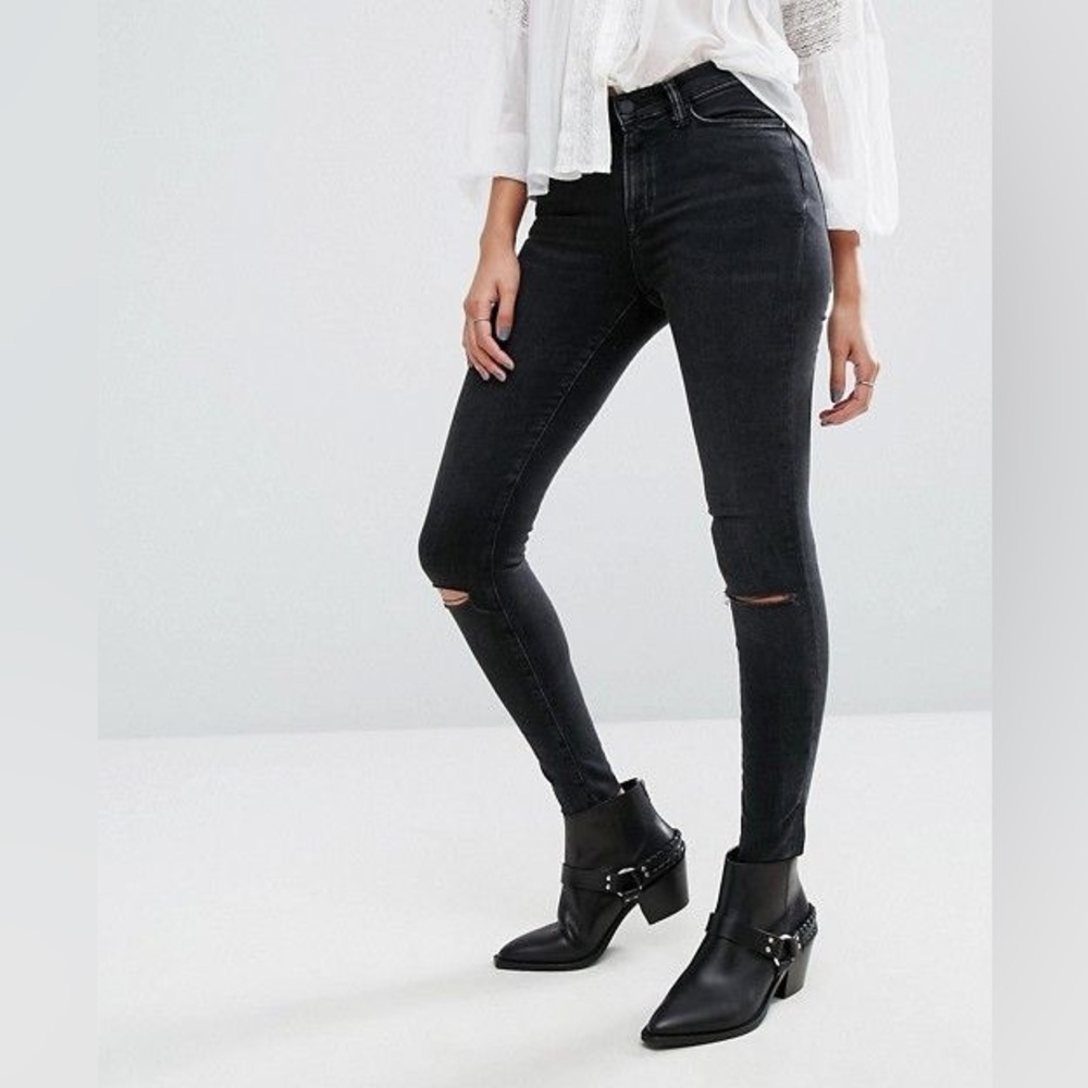 All Saints Black Tapered Jeans